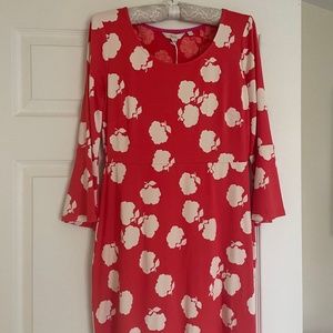Boden dress, 6R (US), reddish and cream